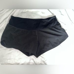 Vuori black running shorts